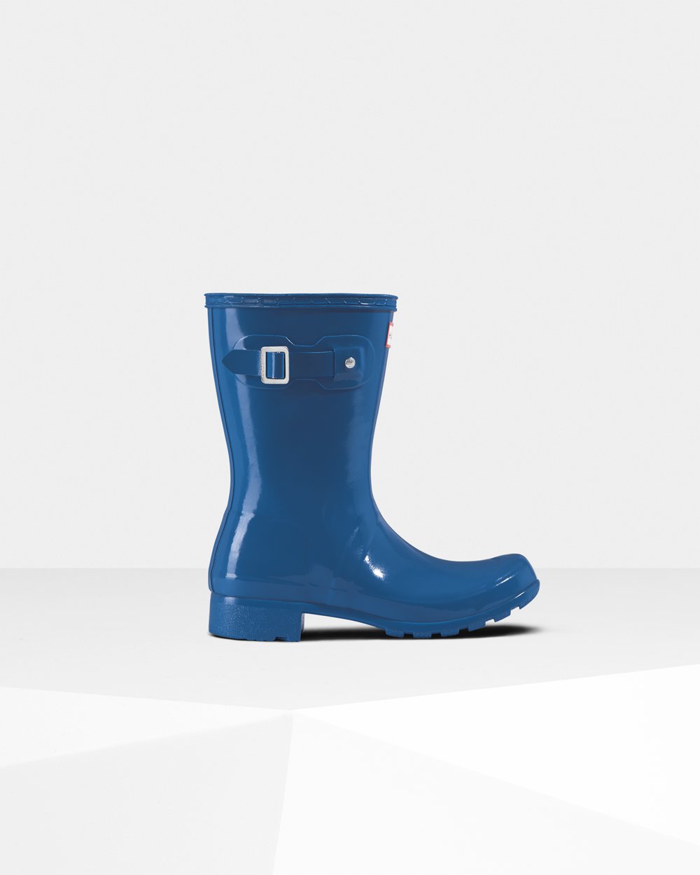 Hunter Mujer Original Tour Foldable Gloss - Botas de Lluvia Azules - 907-BCZOGL